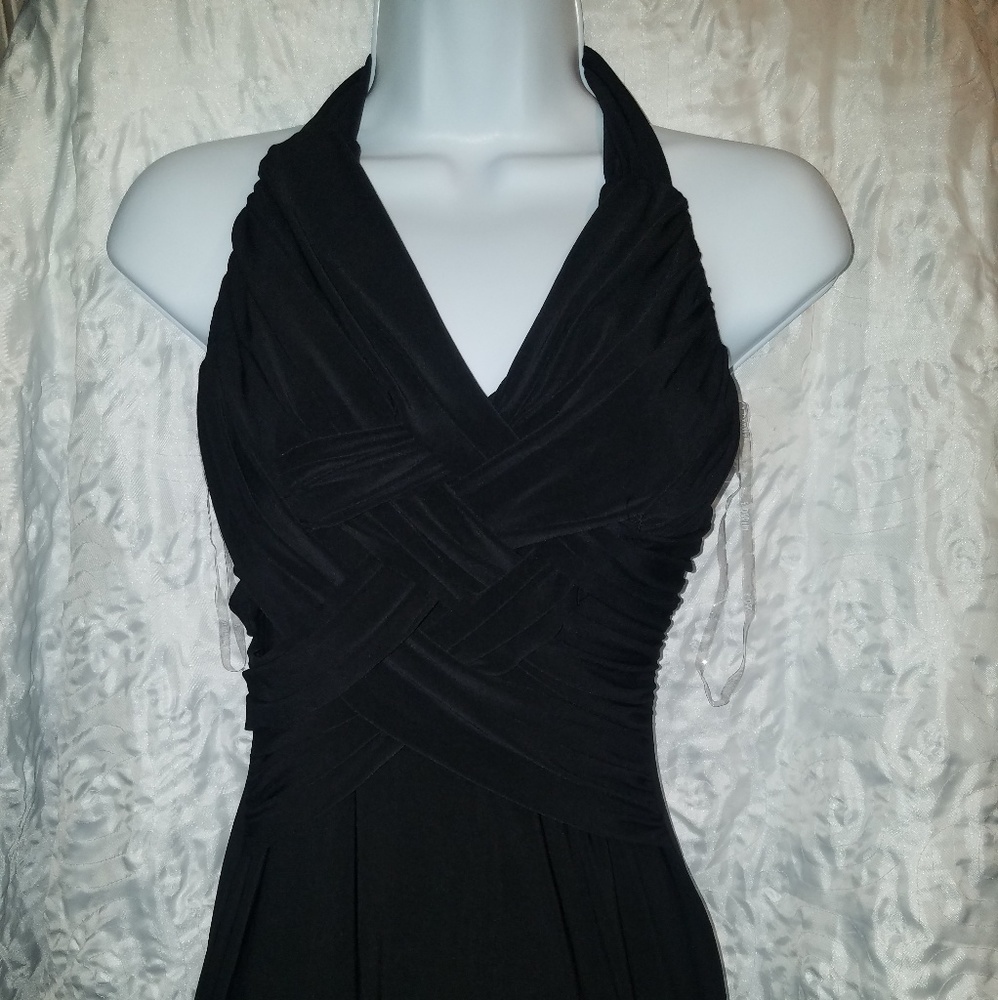 Sexy Black Back less Dress